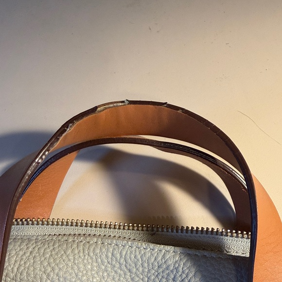GAP Gray and Brown Leather Shoulder Bag - Picture 7 of 7
